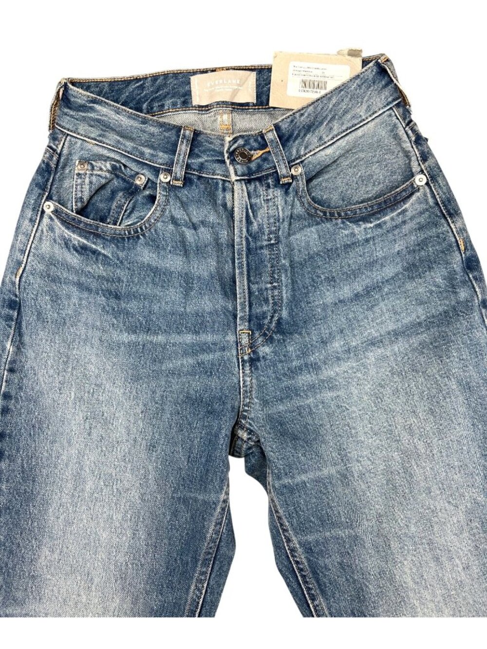 The Curvy 90s Cheeky Straight Jean By Everlane - Vintage Mid Blue High Rise 24 - Picture 7 of 16